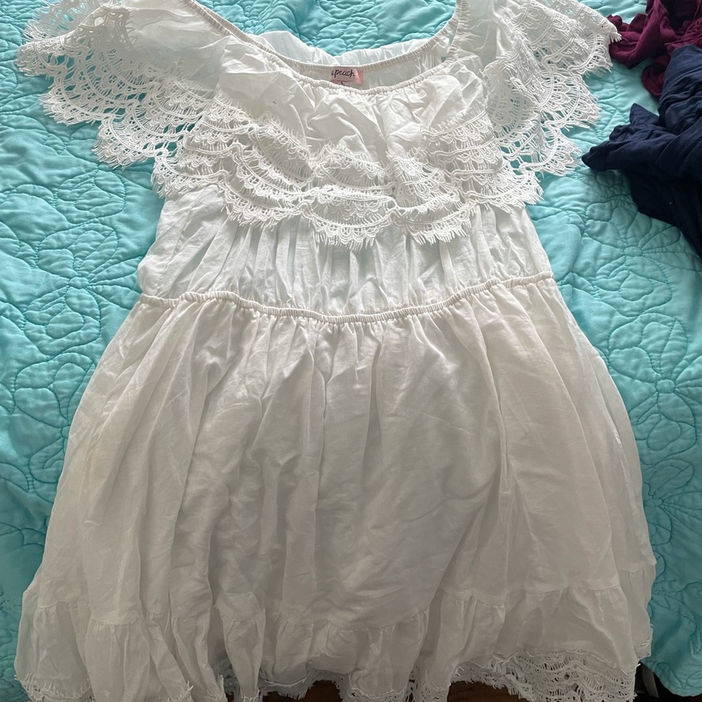 💕bundle only-White Mini Dress